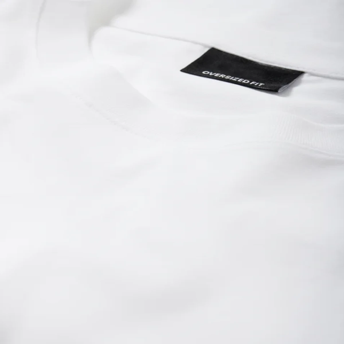 Oversized or Drop Shoulder Solid T-shirt "WHITE" - DS01 - Image 3