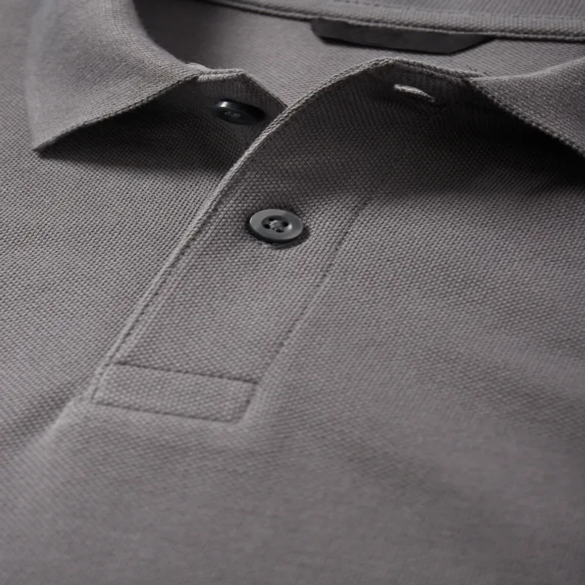 Solid Poloshirt "DARK GRAY" - PM03 - Image 3